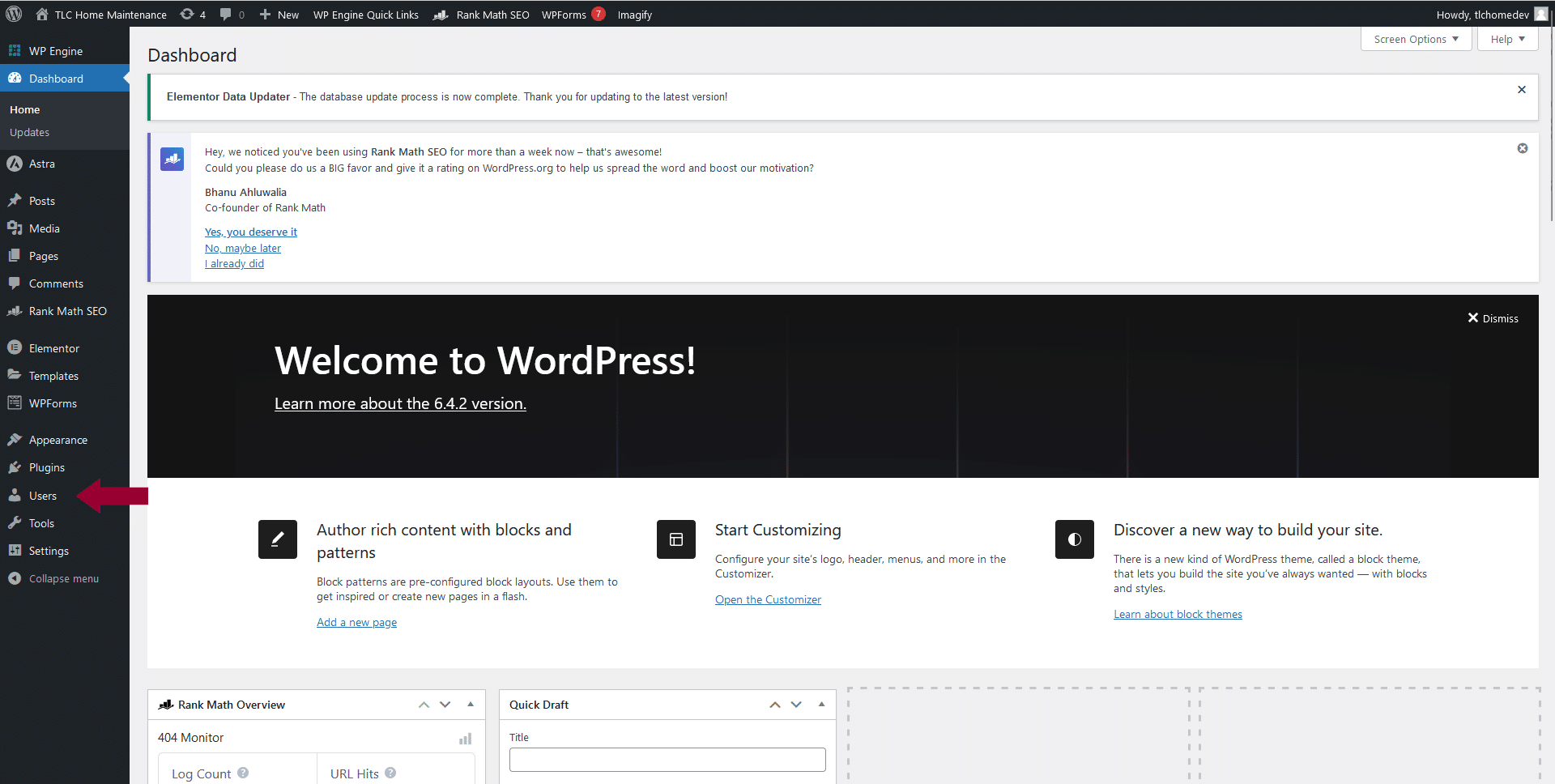 Adding A WordPress User Step 1