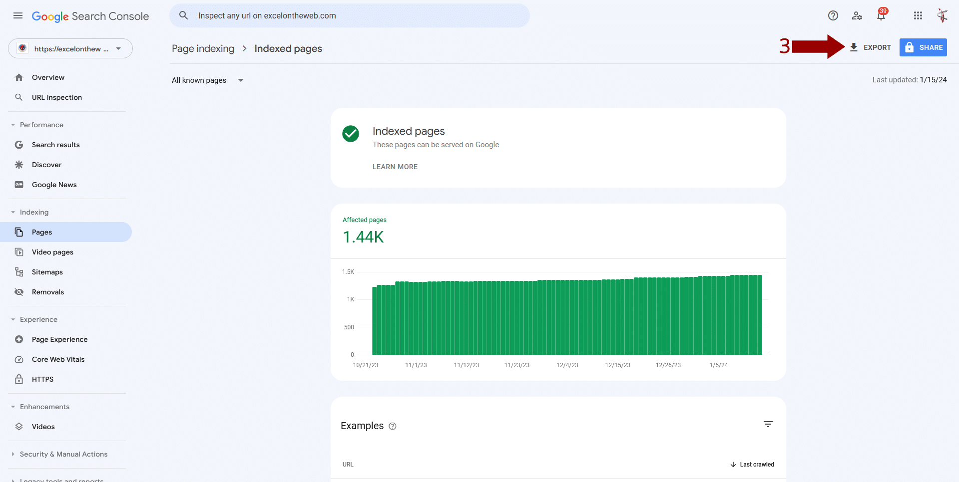 Export From Google Search Console 2